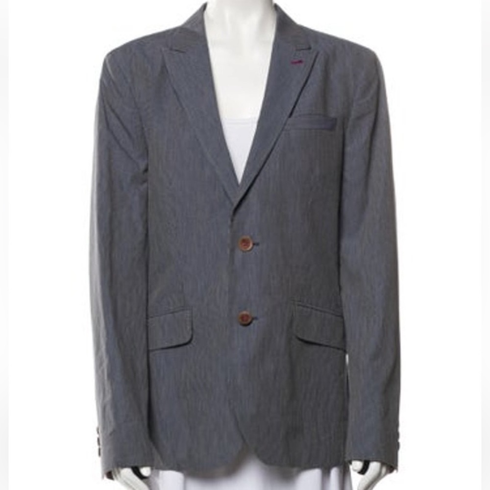 Ted Baker blue striped blazer, size Small